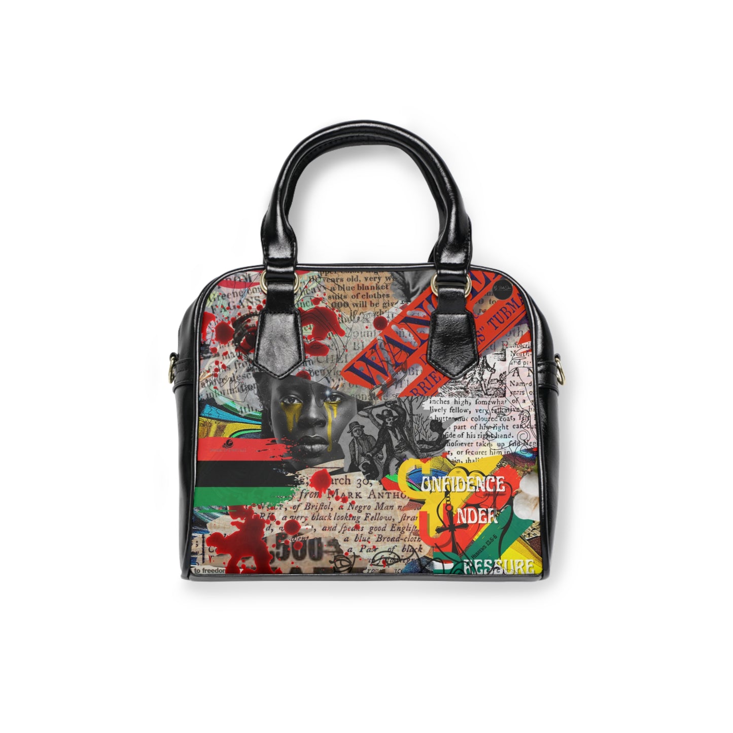 Freedom By Any Means Necessary Black Movement Art piece purse, Black History Bag, Carry on, Women, Girl bag,