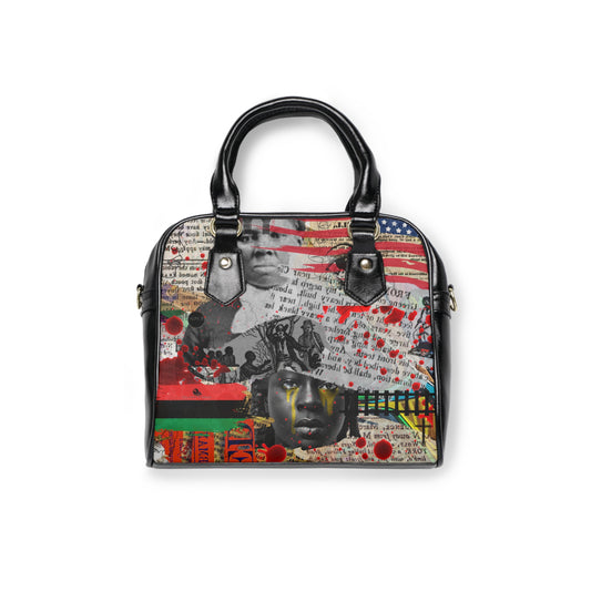 Freedom By Any Means Necessary Black Movement Art piece purse, Black History Bag, Carry on, Women, Girl bag,