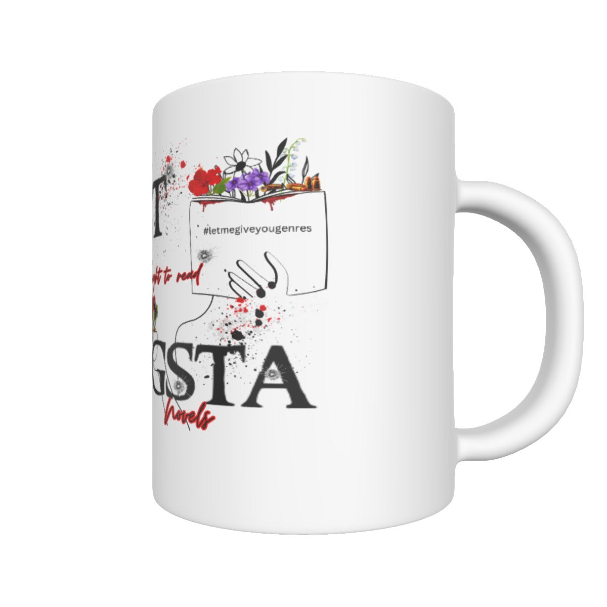 Respect My right to read Gangsta novels coffee cup