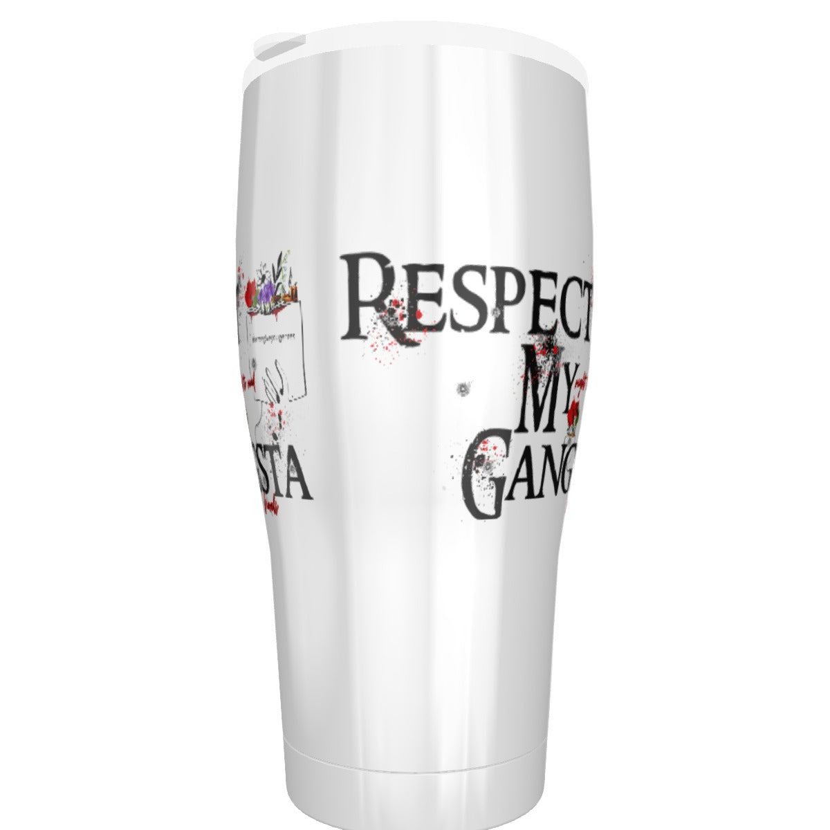 Respect My right to read Gangsta novels Cone Tumbler 30oz