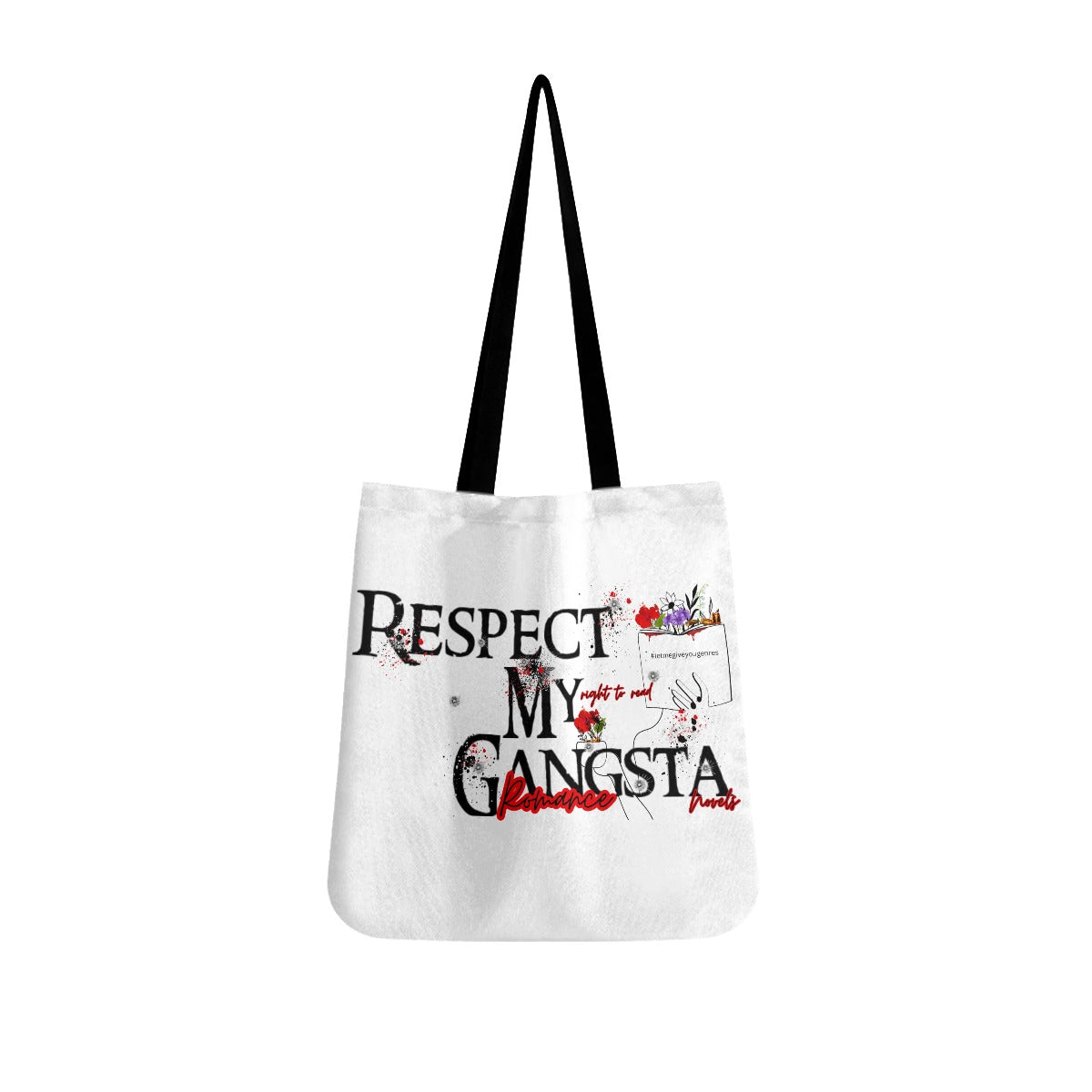 Respect My right to read Gangsta Romance novels Cloth Tote Bags